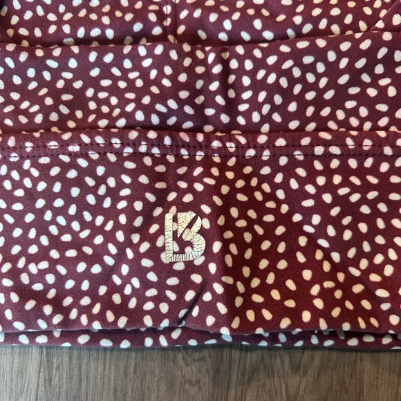 Buffbunny Burgundy Polka Dot Sports Bra - Picture 3 of 4